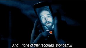 Ichabod tries to leave a video message on Sleepy Hollow.