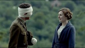 Lady Edith talks to Canadian burn victim claiming to be Patrick Crawley on Downton Abbey.