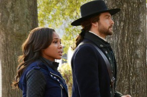 Abbie and Ichabod in 1781 on Sleepy Hollow