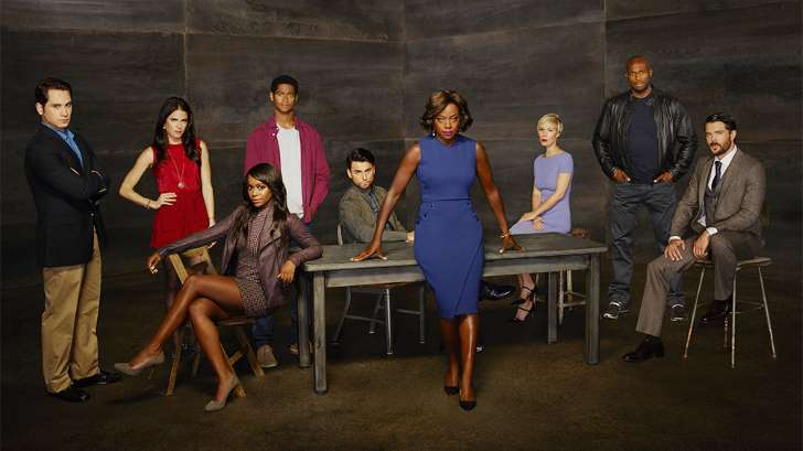 Viola Davis as Annalise Keating and cast of How to Get Away with Murder season two.