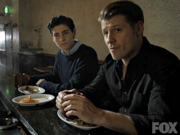 Bruce Wayne and Jim Gordon on Gotham