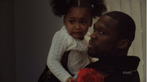 Kanan hold's Dre's little girl on Power