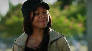 Abbie Mills smiles on an episode of Sleepy Hollow