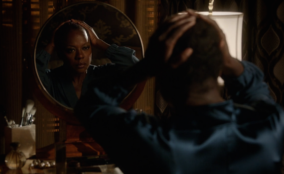 HTGAWM: Annalise Looks in Mirror After Removing Wig