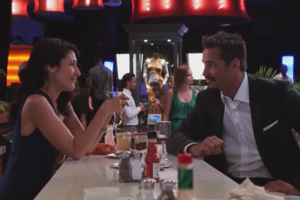 Abby visits Vegas and meets an escort played by Victor Webster on Girlfriends' Guide to Divorce.