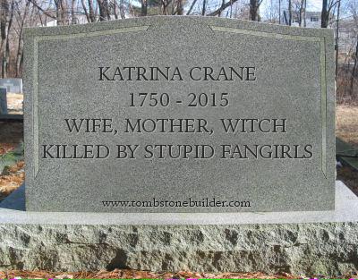 Tombstone for Sleepy Hollow's Katrina Crane