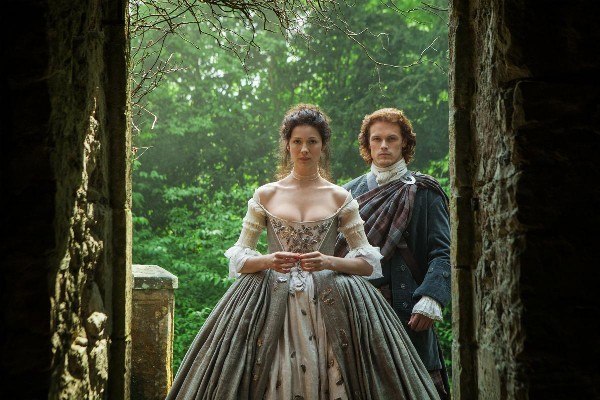 Jamie and Claire's wedding on Outlander