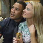 Andre and Rhonda drink champagne on Empire
