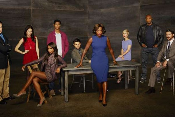 Viola Davis as Annalise Keating and cast of How to Get Away with Murder season two.