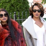 Cookie in a red fur coat on Empire