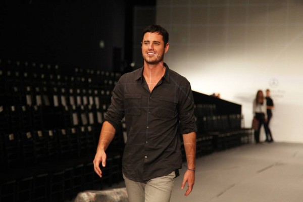 Ben Higgins models on a runway on The Bachelor